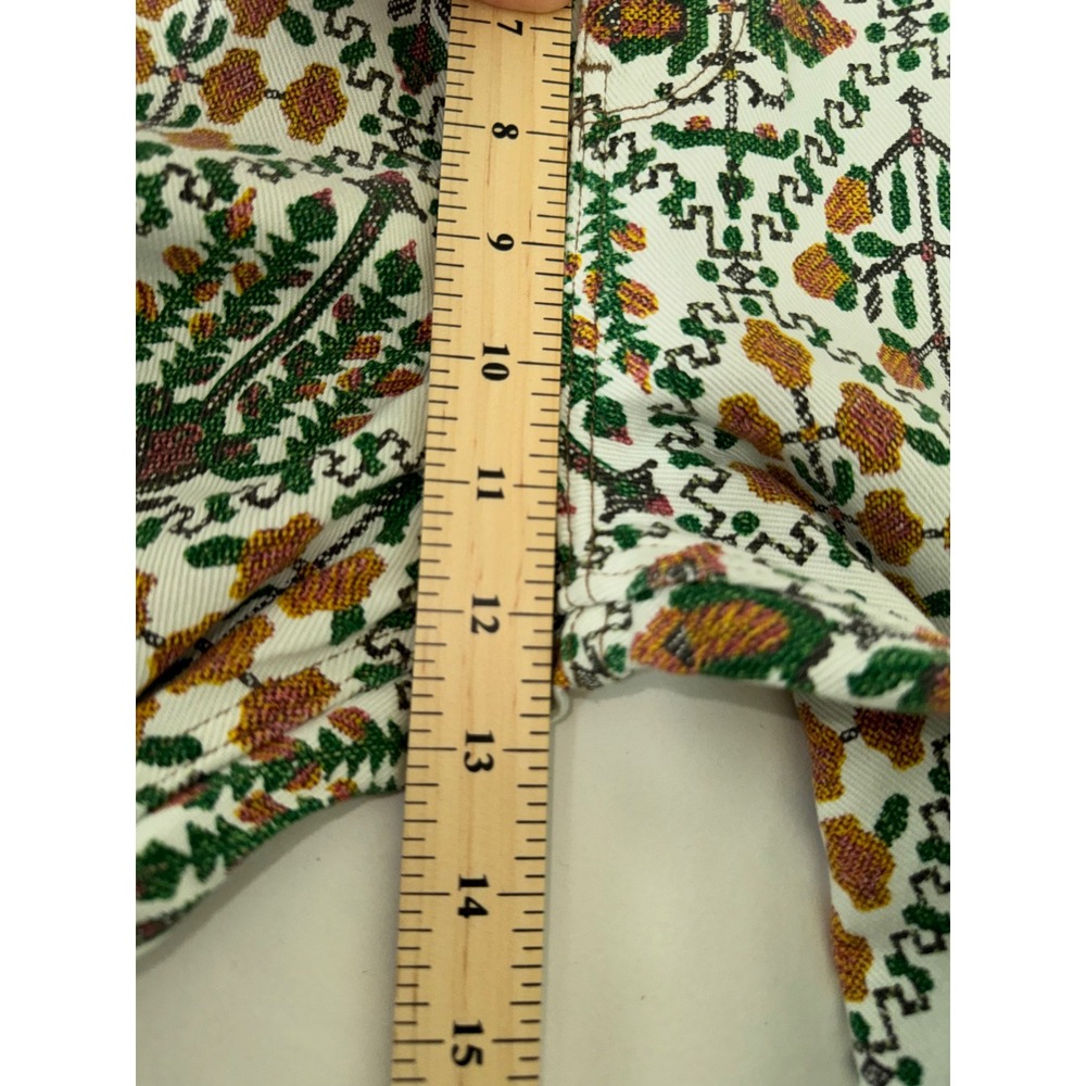 Wrangler High Rise Fierce Flare Jeans Boho Festival Multicolored cow girl sz 31 - Picture 7 of 12